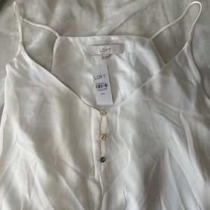 NWT LOFT CAMI W/ Gold Details